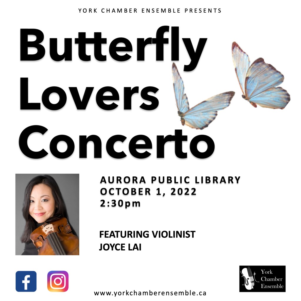 Butterfly Lovers Concerto – Free concert at the Aurora Public Library